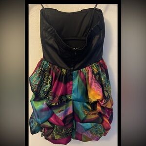 Speechless strapless gorgeous Multicolor Mini dress.Sz Junior’s 3 Holiday party